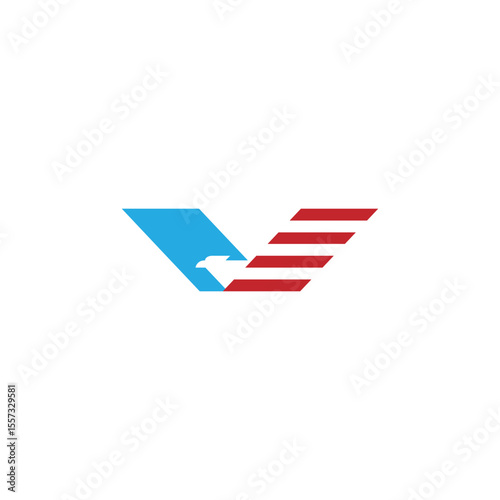 v eagle logo. Eagle vector illustration for icon, symbol or logo