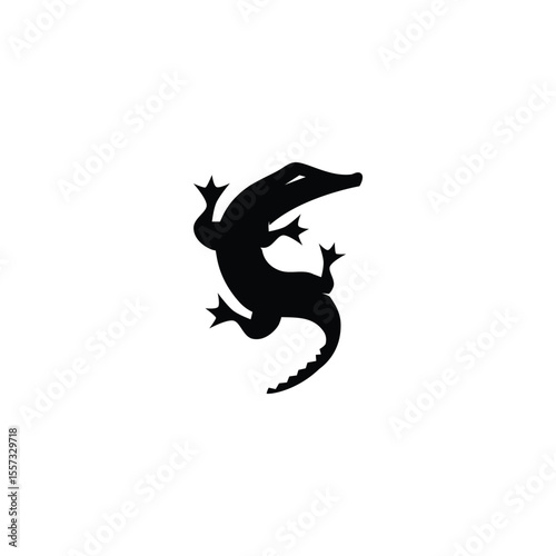 crocodile logo. alligator vector illustration for icon,symbol or logo