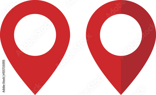 イラスト素材：マップのピン　セット　ベクター  pin point. pin location icons.