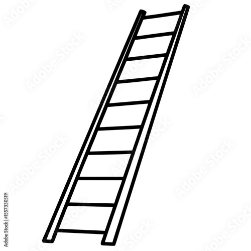 Minimalist Ladder Line Art