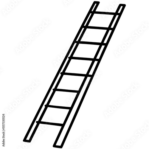 Minimalist Ladder Line Art