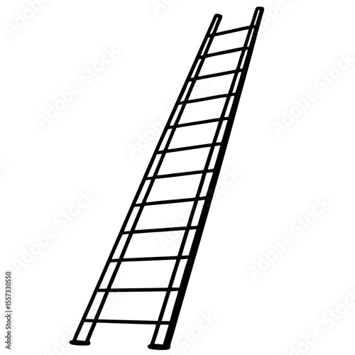 Minimalist Ladder Line Art