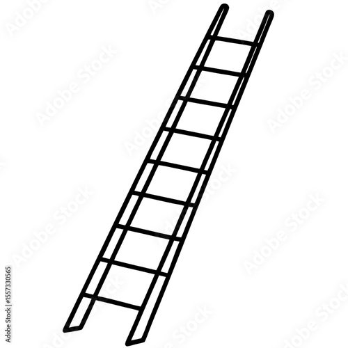 Minimalist Ladder Line Art