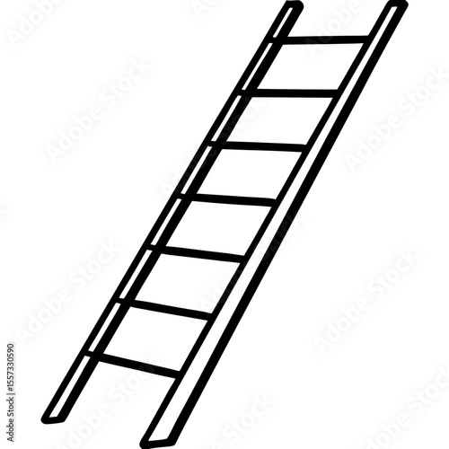 Minimalist Ladder Line Art