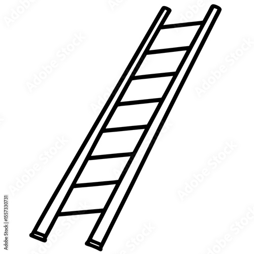 Minimalist Ladder Line Art