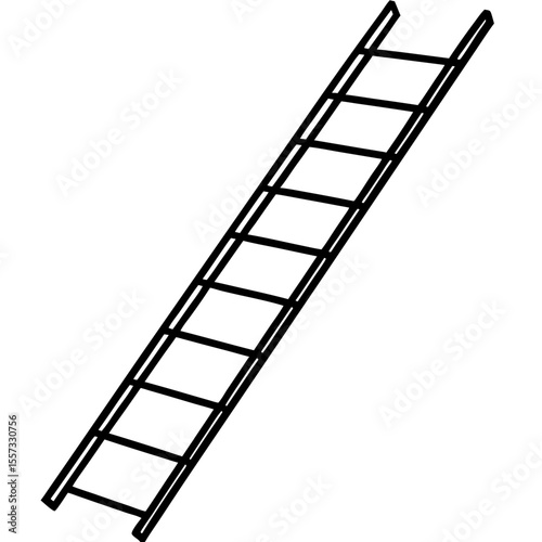 Minimalist Ladder Line Art