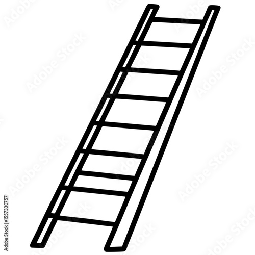 Minimalist Ladder Line Art