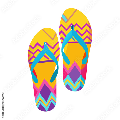 flip flops vector