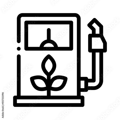 biofuel line icon