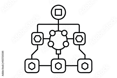 Social network man and woman vector icon for business communication and technology concepts