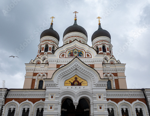 Alexander Nevsky Cathedral in old city of Tallinn  Estonia