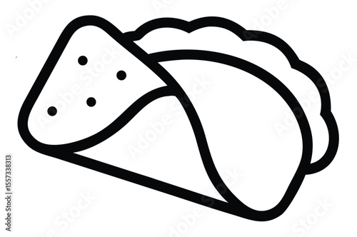 A delightful cartoon vector illustration of bread with butter, a perfect icon for breakfast food art