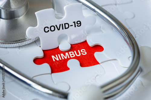 Wallpaper Mural Nimbus, New COVID-19 variant. Medical concept. Coronavirus diagnosis. Copy space Torontodigital.ca