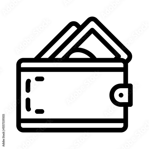 wallet line icon