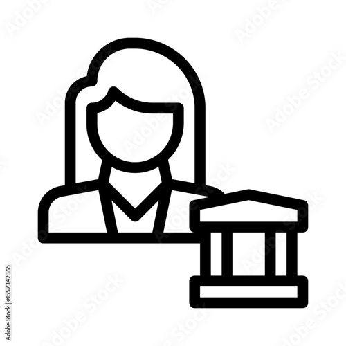 banker line icon