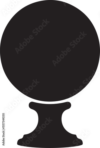 Clean Crystal Ball Graphic for Tarot Concepts