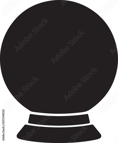 Fortune Teller Crystal Ball Illustration On White Background