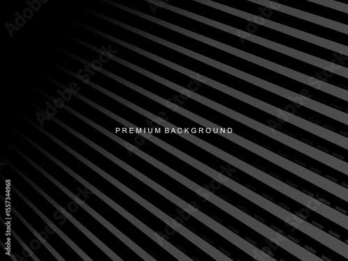 Dark background with diagonal geometric patterns and 3D effect, suitable for modern and professional designs.