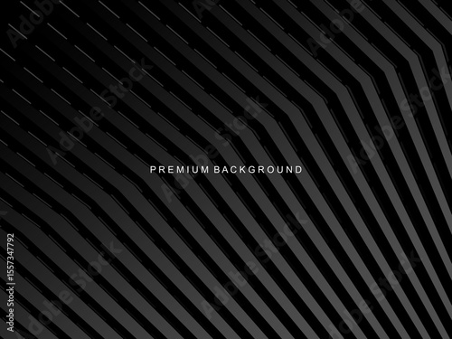 Dark background with diagonal geometric patterns and 3D effect, suitable for modern and professional designs.