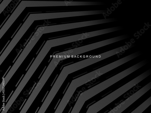 Dark background with diagonal geometric patterns and 3D effect, suitable for modern and professional designs.