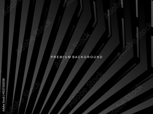 Dark background with diagonal geometric patterns and 3D effect, suitable for modern and professional designs.