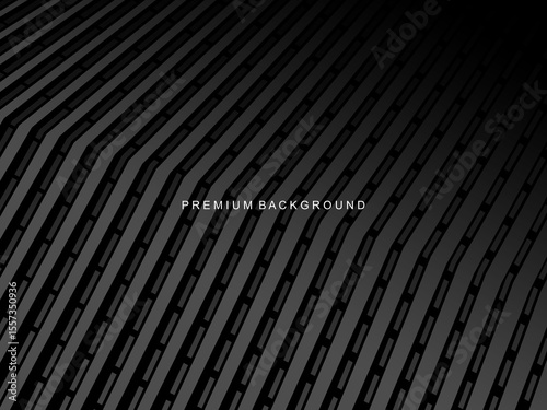 Dark background with diagonal geometric patterns and 3D effect, suitable for modern and professional designs.