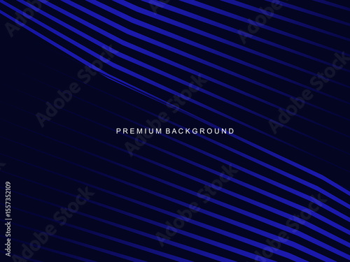 An electric blue background with an arrangement of diagonal geometric lines that creates the illusion of 3D depth, ideal for design projects that require a modern and dynamic feel.