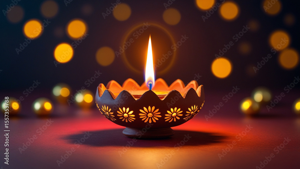Diwali background with diya lamp Diwali background with diya lamp