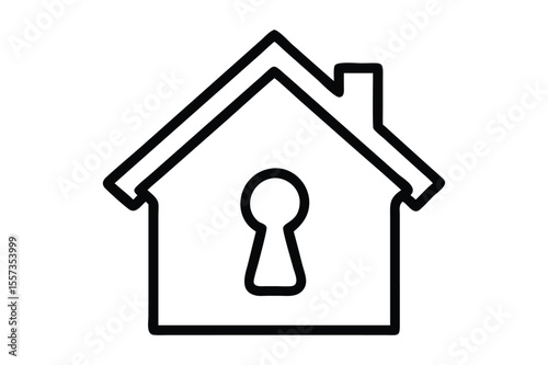 Flat Real Estate Logo Icon Ideal for Construction, Architecture, and Realty
