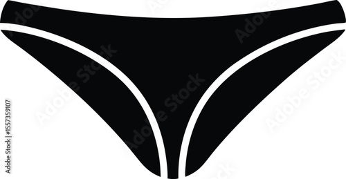 underwear panties silhouette vector illustration