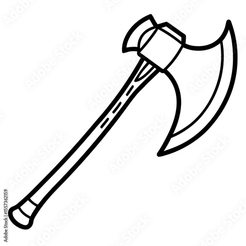 Battle Axe Art Vector