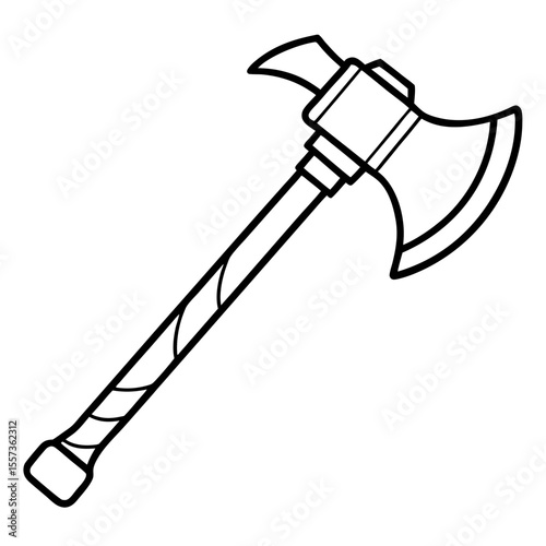 Battle Axe Art Vector