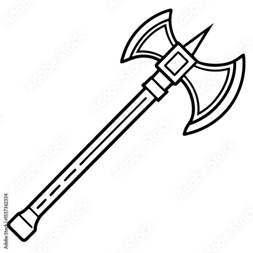 Battle Axe Art Vector