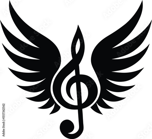 Winged Treble Clef Icon