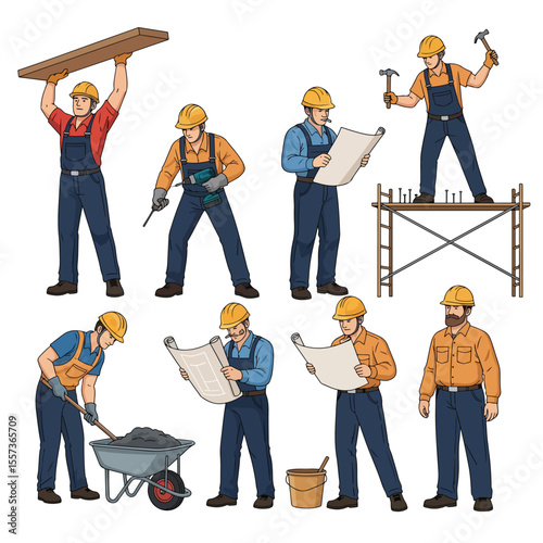 Construction Workers on Site