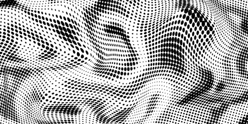 Aged halftone noise gradient texture. Grunge dirty speckles and spots background. White and black faded sand grain wallpaper vector