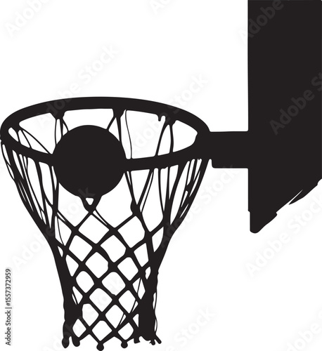 basketball hoop and net