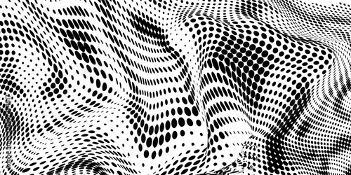 Aged halftone noise gradient texture. Grunge dirty speckles and spots background. White and black faded sand grain wallpaper vector