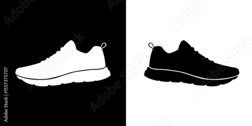 Vector illustration of shoe silhouette