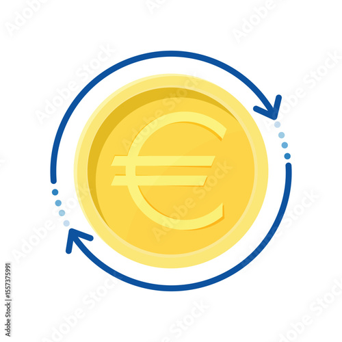 ROI Euro Illustration Finance Growth Concept