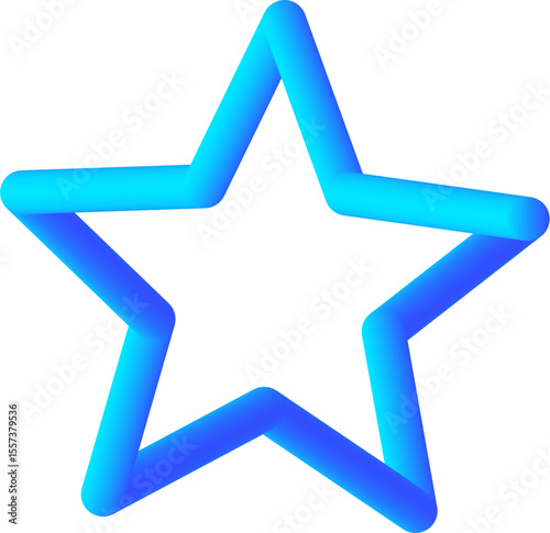 Star Shape of 3D Gradient Tube