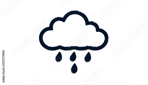 A series of rain cloud icons, each showing a cloud with rain, creating a repetitive design.

