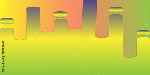 Abstract background with multicolor gradient fill.. Environment 360 HDRI map. Equirectangular projection, spherical panorama. Graphic illustration.
