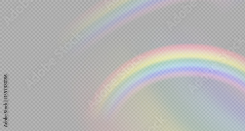 Rainbow icon, rainbow. Raindrops on transparent background. Rainbow shimmering on a transparent background. Downpour, hail rainy weather. png