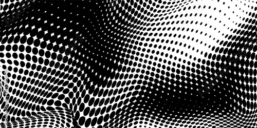 Halftone faded gradient texture. Grunge comic background. White and black sand noise wallpaper modern