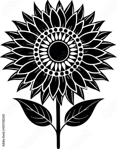 Sunflower vector illustration