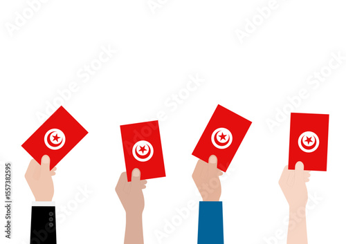 Election in Tunisia. Election Concept. Vector Illustration.