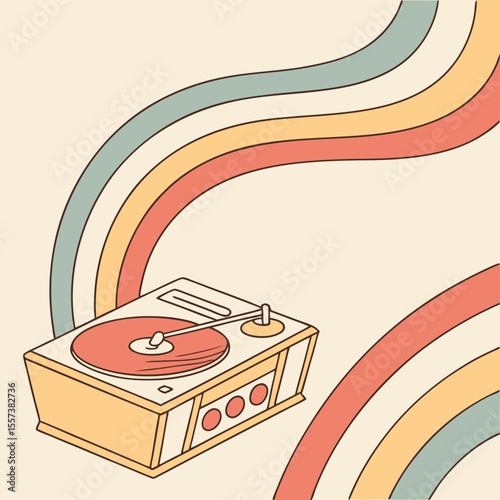 Synthwave Audio Wave Icon