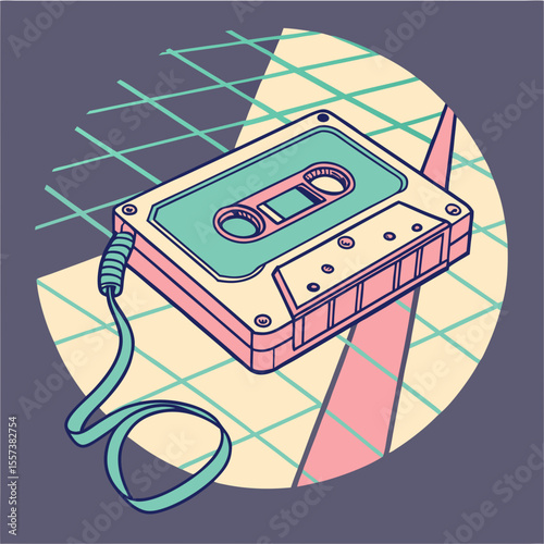 Abstract Glitch Circle Icon