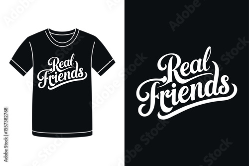 friendship slogan t shirt artwork creative style